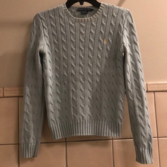 Ralph Lauren Sweaters - Vintage Ralph Lauren cable knit pearl stitch pullover crew neck sweater